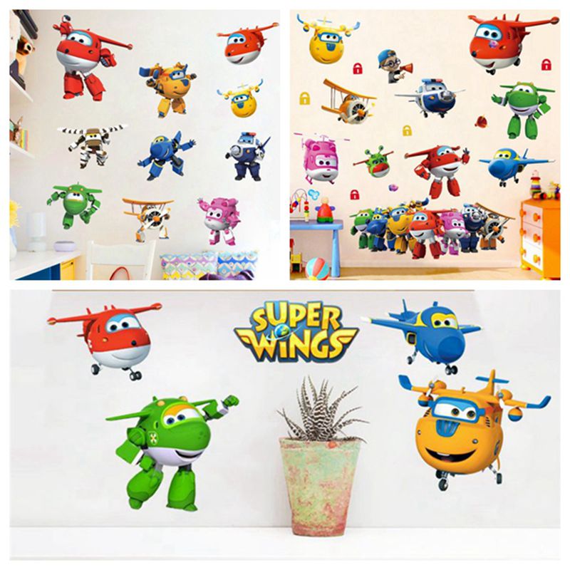 Baby Nursery Wallpaper - Heißer Cartoon Super Flügel Verformung Flugzeug