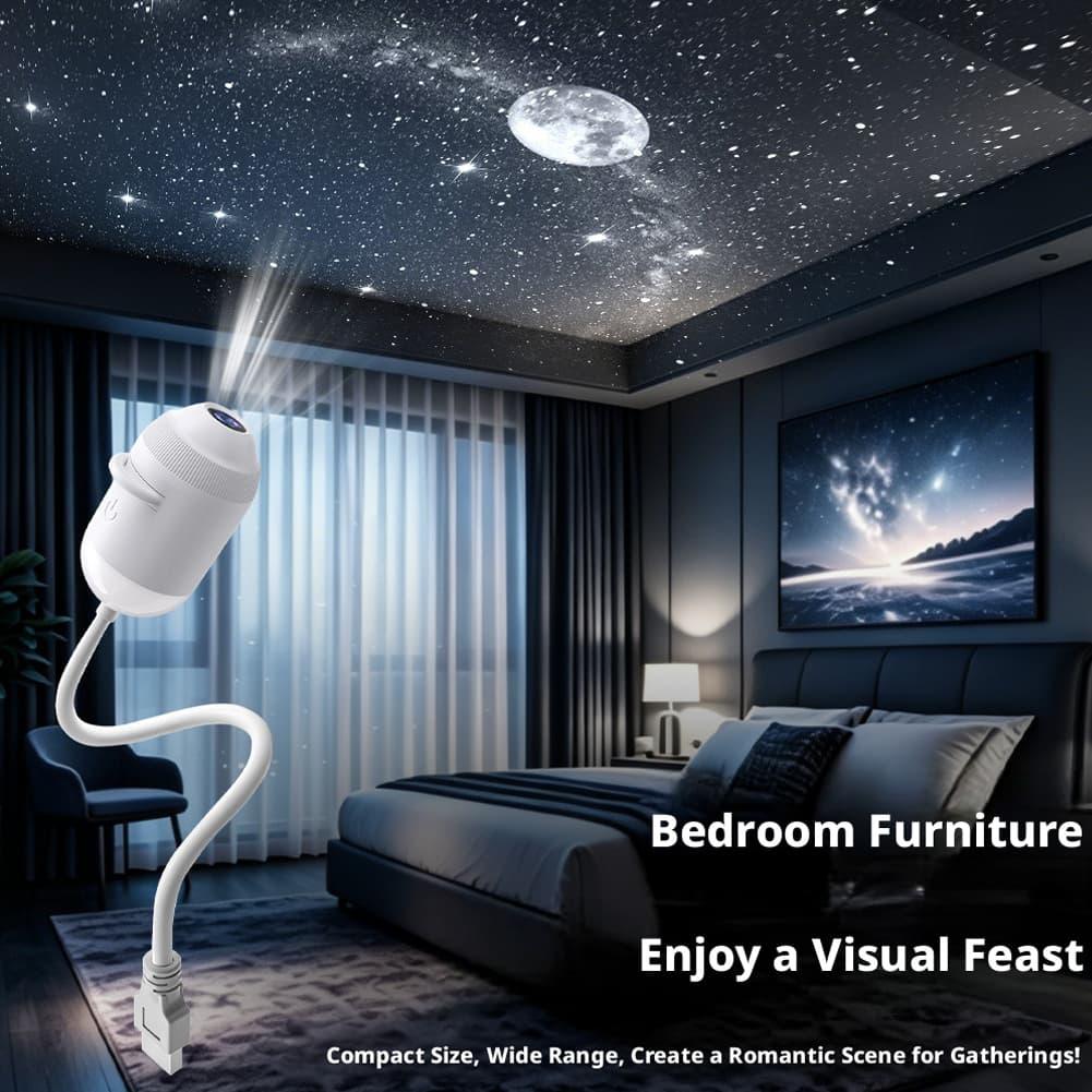 Night Light Projector Stars - 2-in-1 Galaxie-Sternprojektor-Licht Hochauflösender USB-Sternenhimmel-Projektor Nachtlicht Schlafzimmer