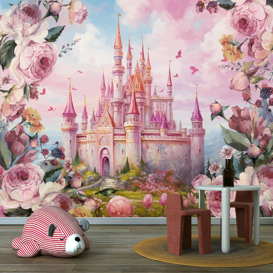 Baby Nursery Water - 8+ Cartoon-Tapeten mit Blumen- und Schlossmotiven