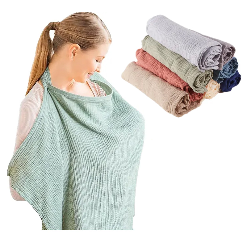 Nursing Cover Breastfeeding - Atmungsaktive Stilldecke für Baby Stillen Baumwolle