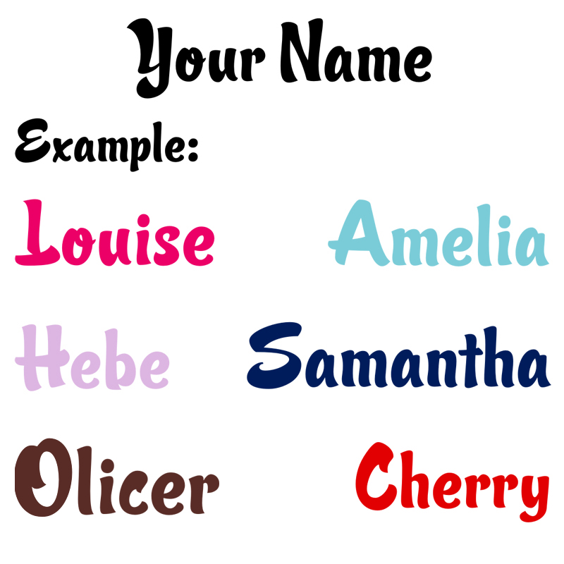 Baby Nursery Wallpaper - Personalisierter Namens-Vinyl-Aufkleber Wandsticker Individueller Name Auto/Tür