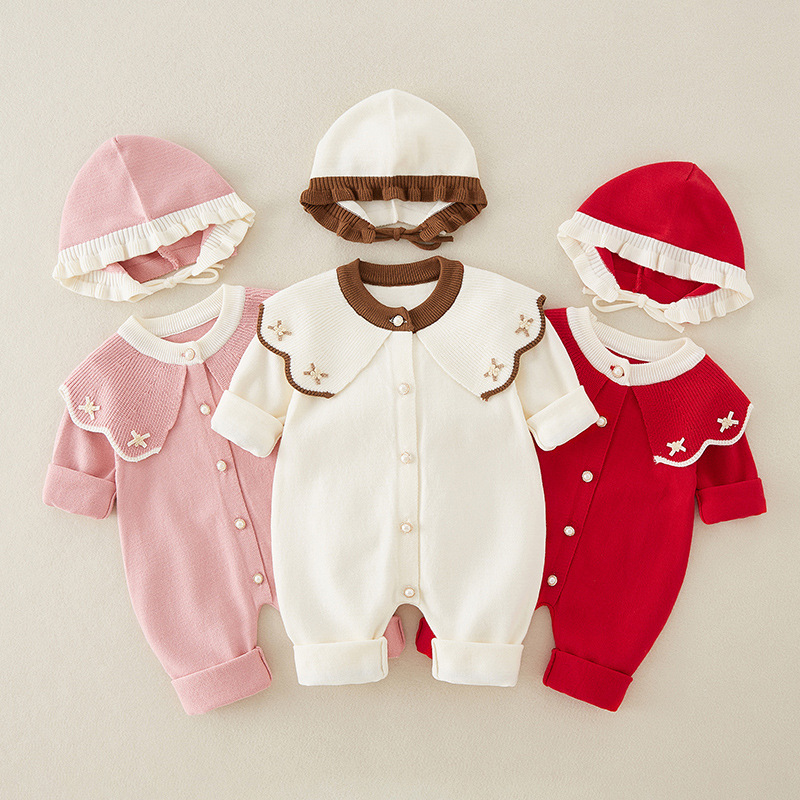 Baby Nursery Embroidery - Neugeborene Baby Kleidung Frühling und Herbst