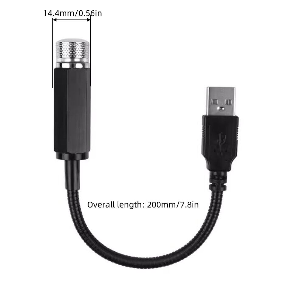 Night Light Projector Stars - 5V USB Mini Auto LED Sternenhimmel