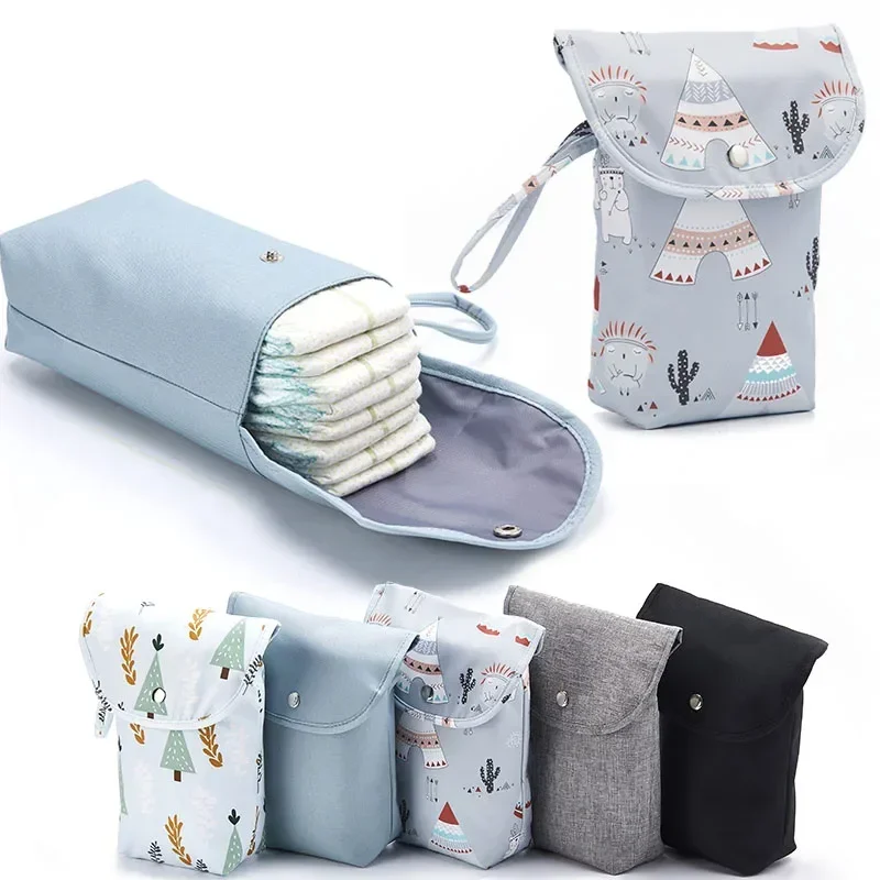 Diaper Caddy Organizer - Baby-Wickeltaschen-Organizer, wiederverwendbare, wasserdichte Nass-/Trockentasche, Aufbewahrungstasche für