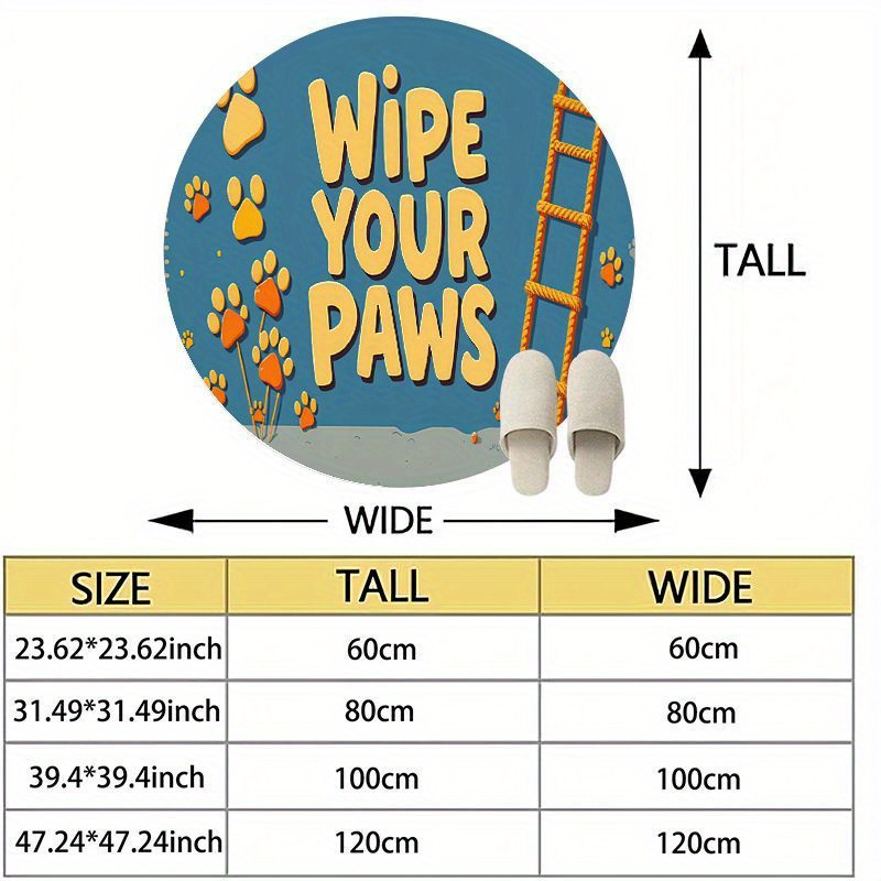 Runder Pfoten-Teppich für Kind – Baby Nursery Animal Theme Bewertung und Preis
