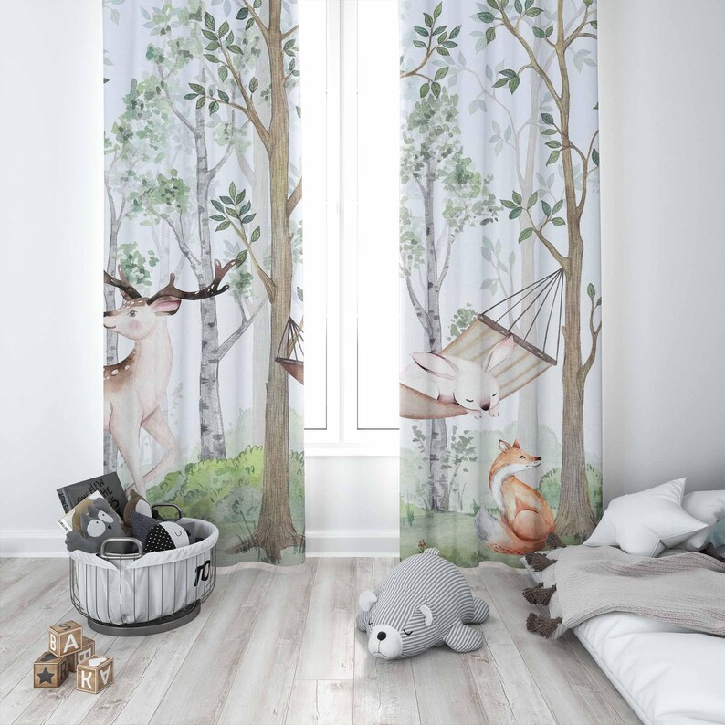 Waldtiere Vorhänge Kinder Schl – Baby Nursery Youtube Bewertung und Preis