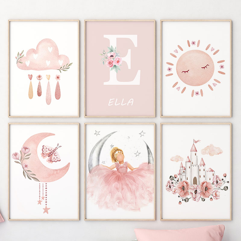 Rosa Engel Mädchen Sonne Mond  – Baby Nursery Girl Bewertung und Preis