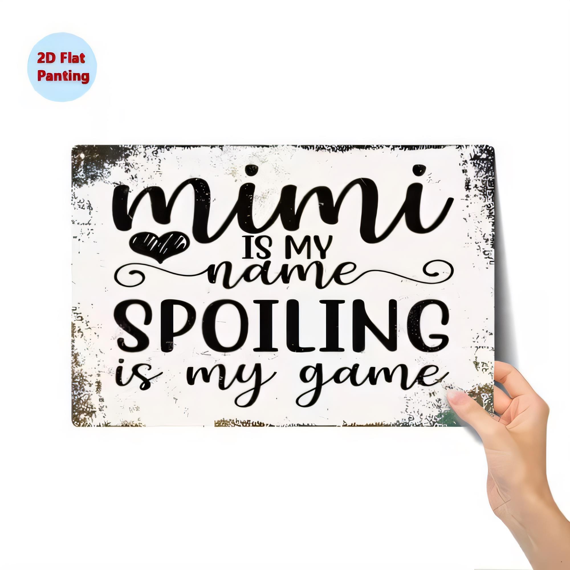 Blechschild „MIMI IS NAME“ – „ – Baby Nursery Vintage Bewertung und Preis