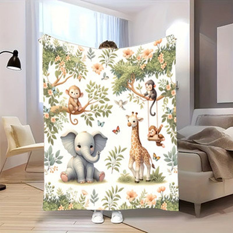 VIKAMA Babydecke mit Aquarell- – Baby Nursery Jungle Animals Bewertung und Preis