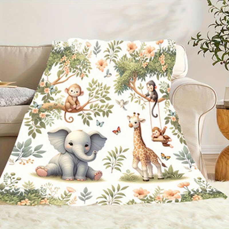 VIKAMA Babydecke mit Aquarell- – Baby Nursery Jungle Animals Bewertung und Preis
