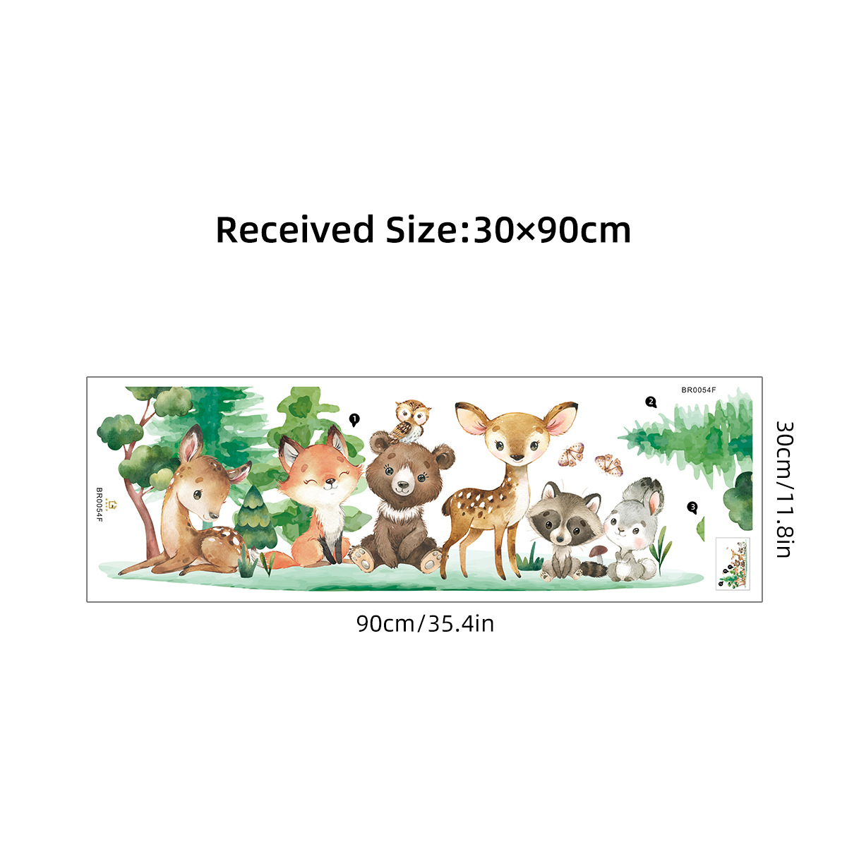 Waldtiere Thema Bär Hirsch Kan – Baby Nursery Animal Theme Bewertung und Preis