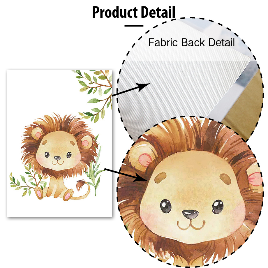 Löwe Elefant Giraffe Affe Zebr – Baby Nursery Jungle Animals Bewertung und Preis