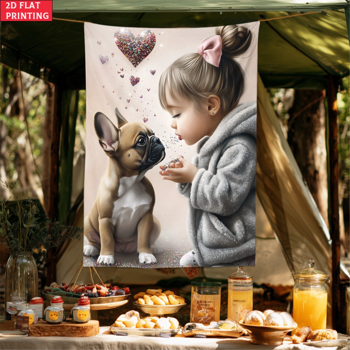 Mädchen mit französischer Bull – Baby Nursery Girl Bewertung und Preis