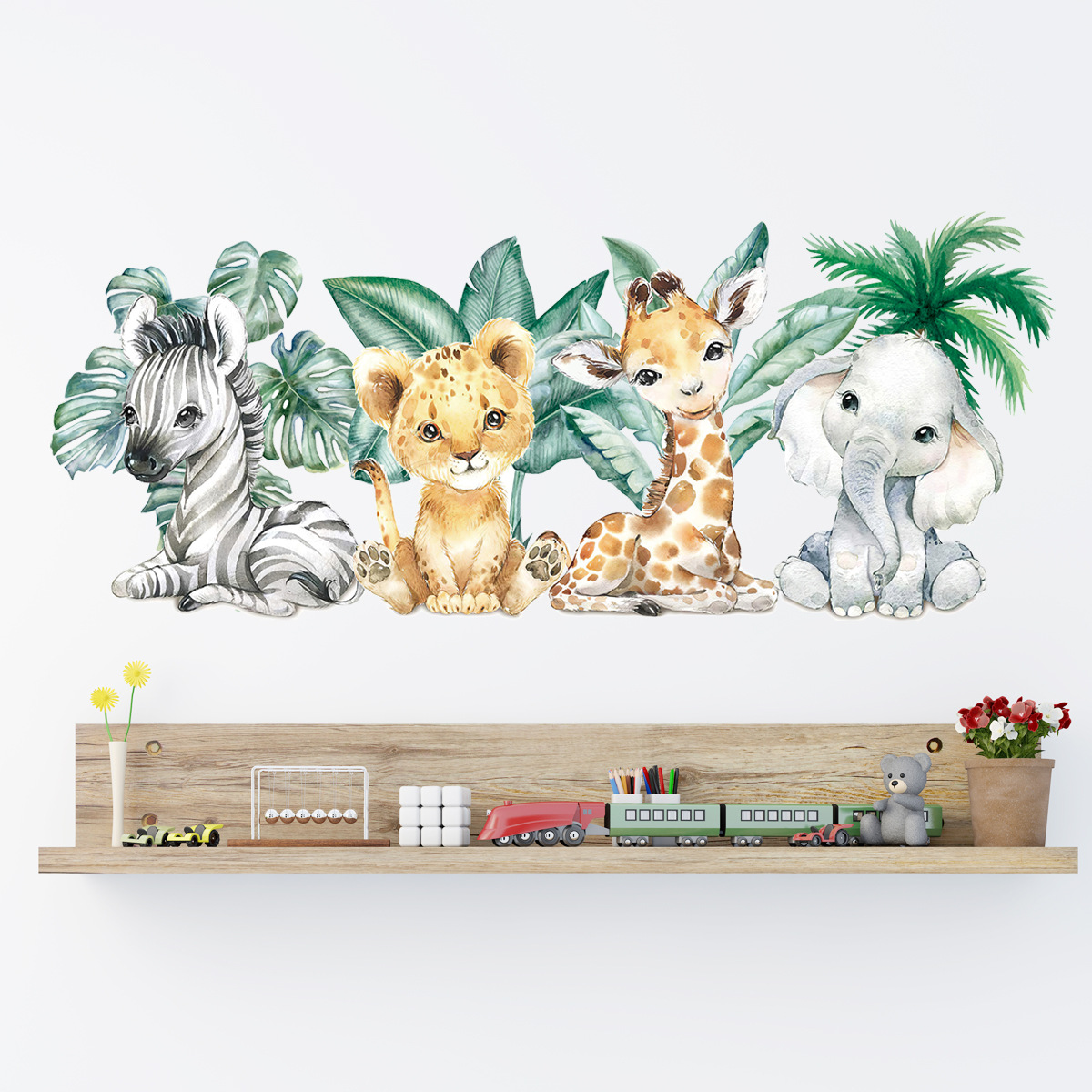Cartoon süße Dschungel Tiere A – Baby Nursery Jungle Animals Bewertung und Preis