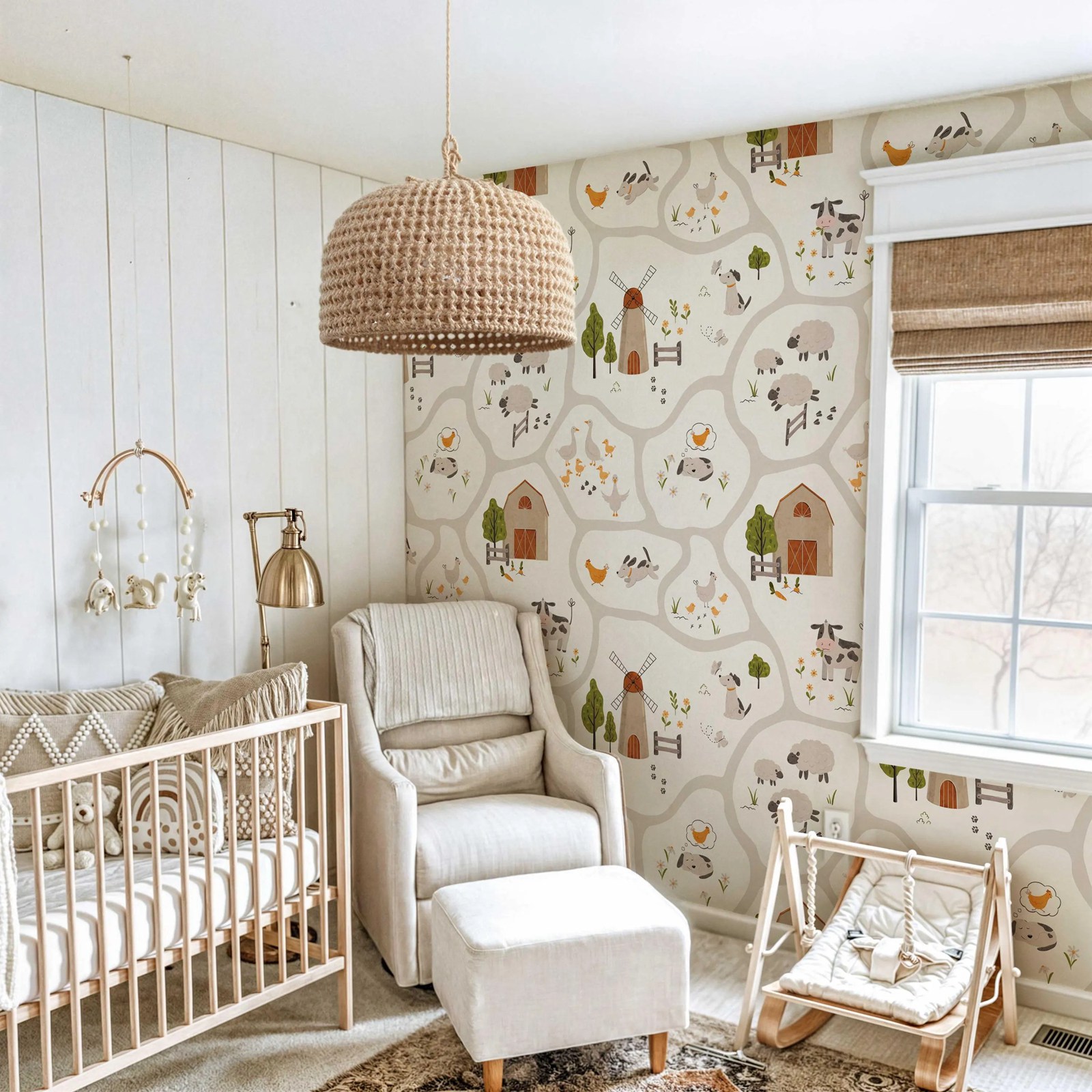 Niedliche Bauernhoftiere-Kinde – Baby Nursery Water Bewertung und Preis