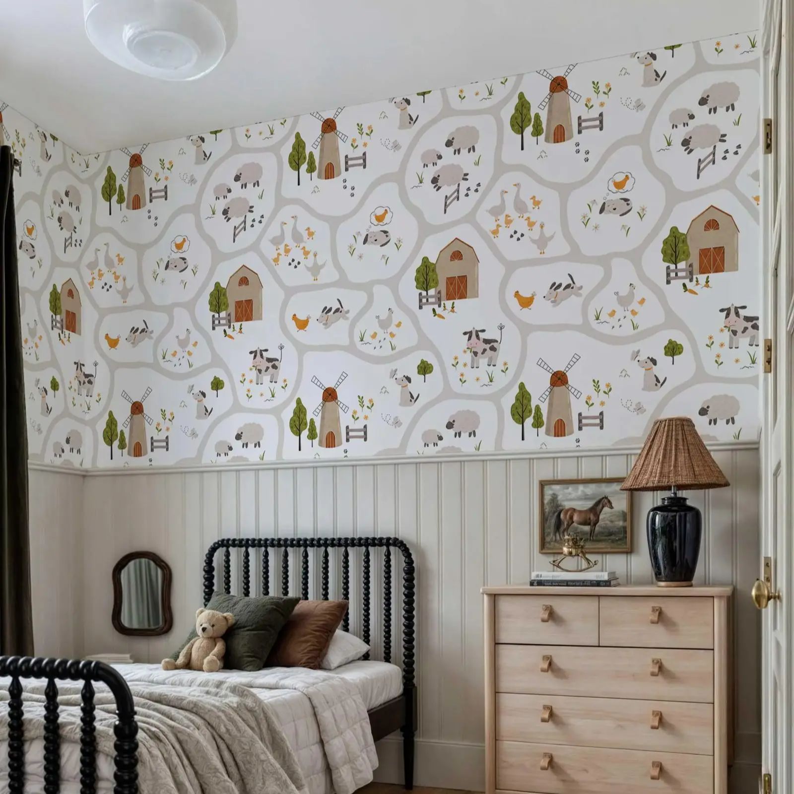 Niedliche Bauernhoftiere-Kinde – Baby Nursery Water Bewertung und Preis
