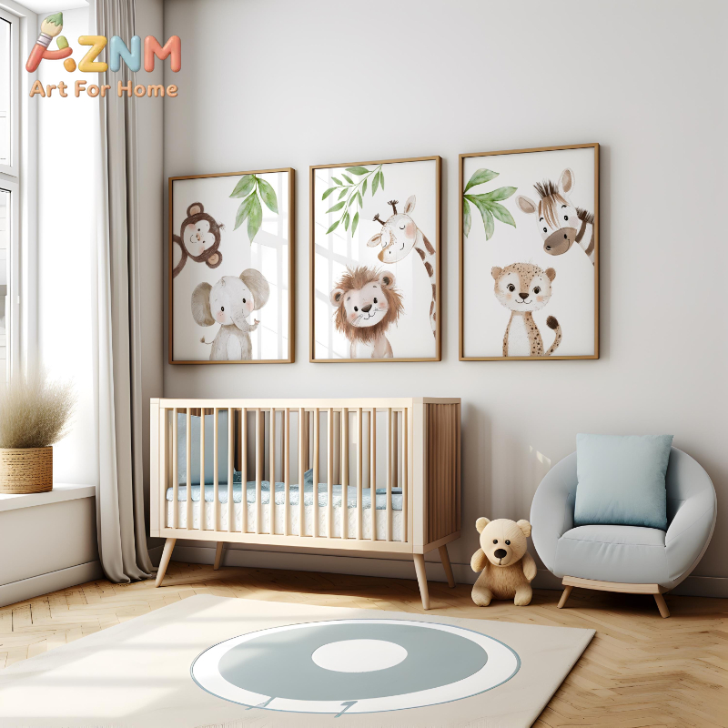 1 Stück/3 Stück Safari-Tier-Ki – Baby Nursery Animal Theme Bewertung und Preis