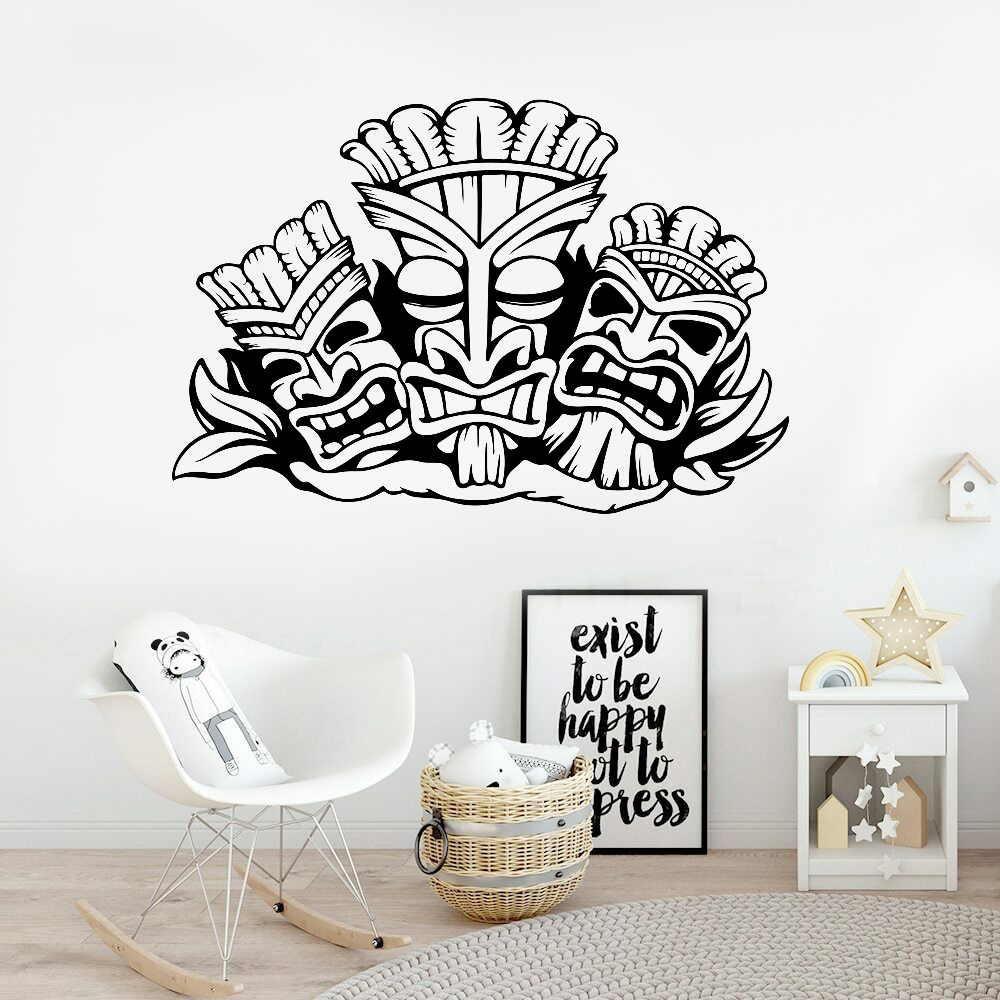 Hawaiian Totem Wand Aufkleber  – Baby Nursery Wallpaper Bewertung und Preis