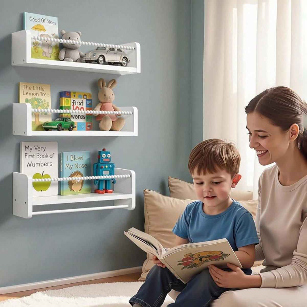 Kinderzimmer-Bücherregale, 40  – Baby Nursery Shelf Bewertung und Preis