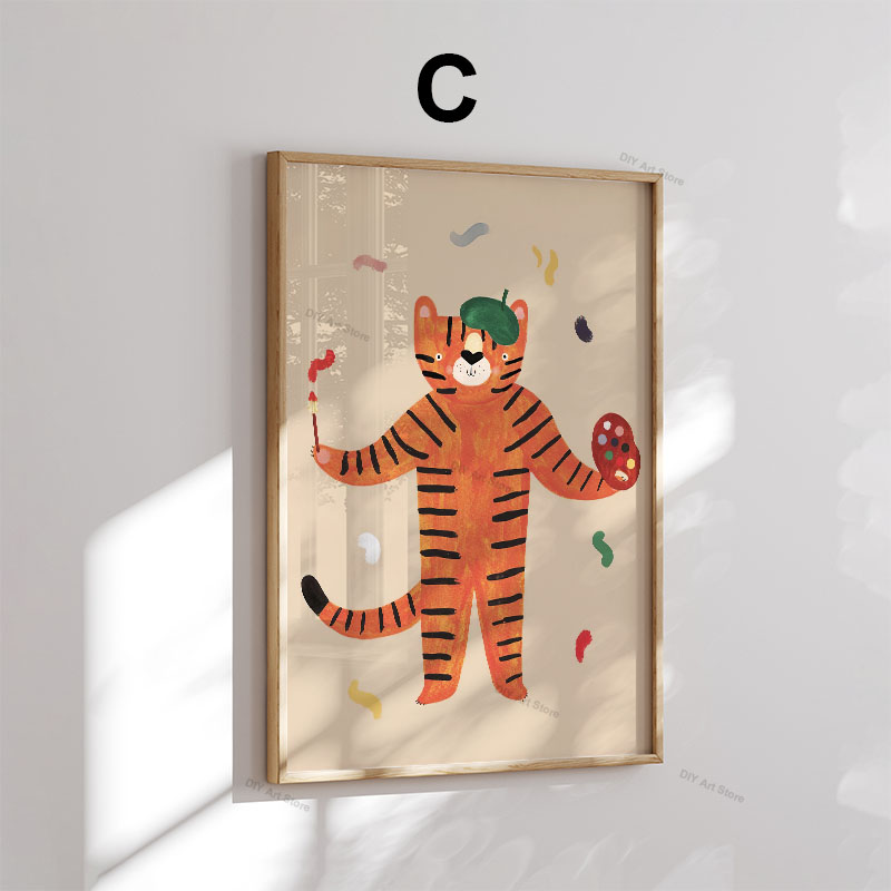Lustige Cartoon-Tier Kinderzim – Baby Nursery Art Bewertung und Preis