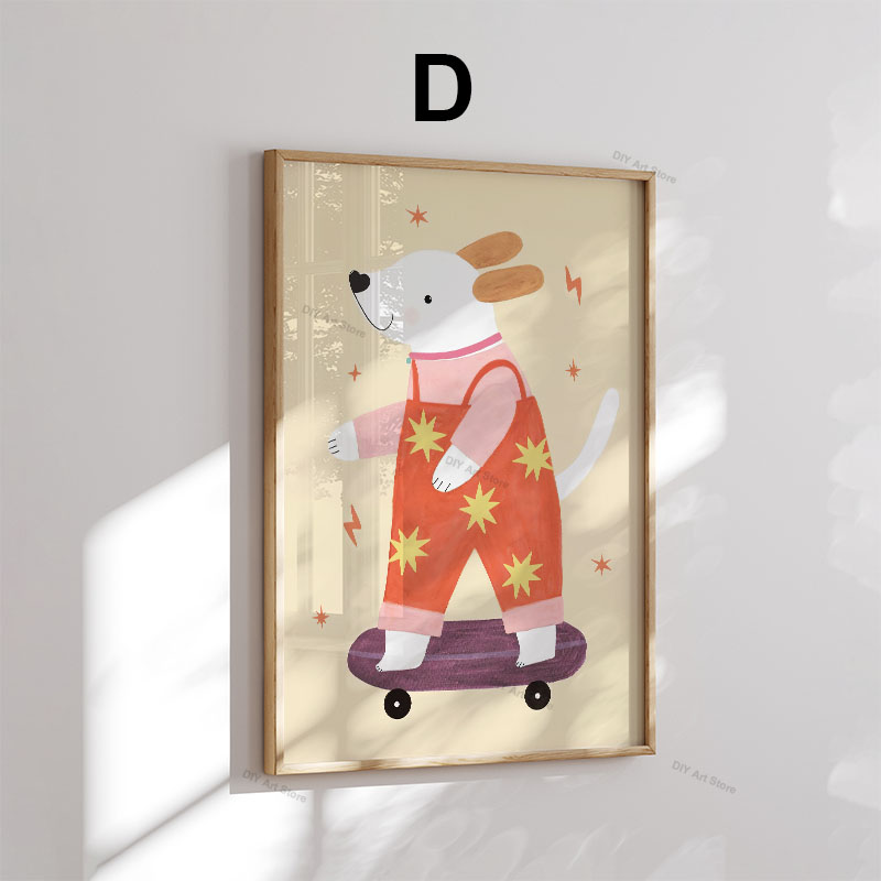 Lustige Cartoon-Tier Kinderzim – Baby Nursery Art Bewertung und Preis
