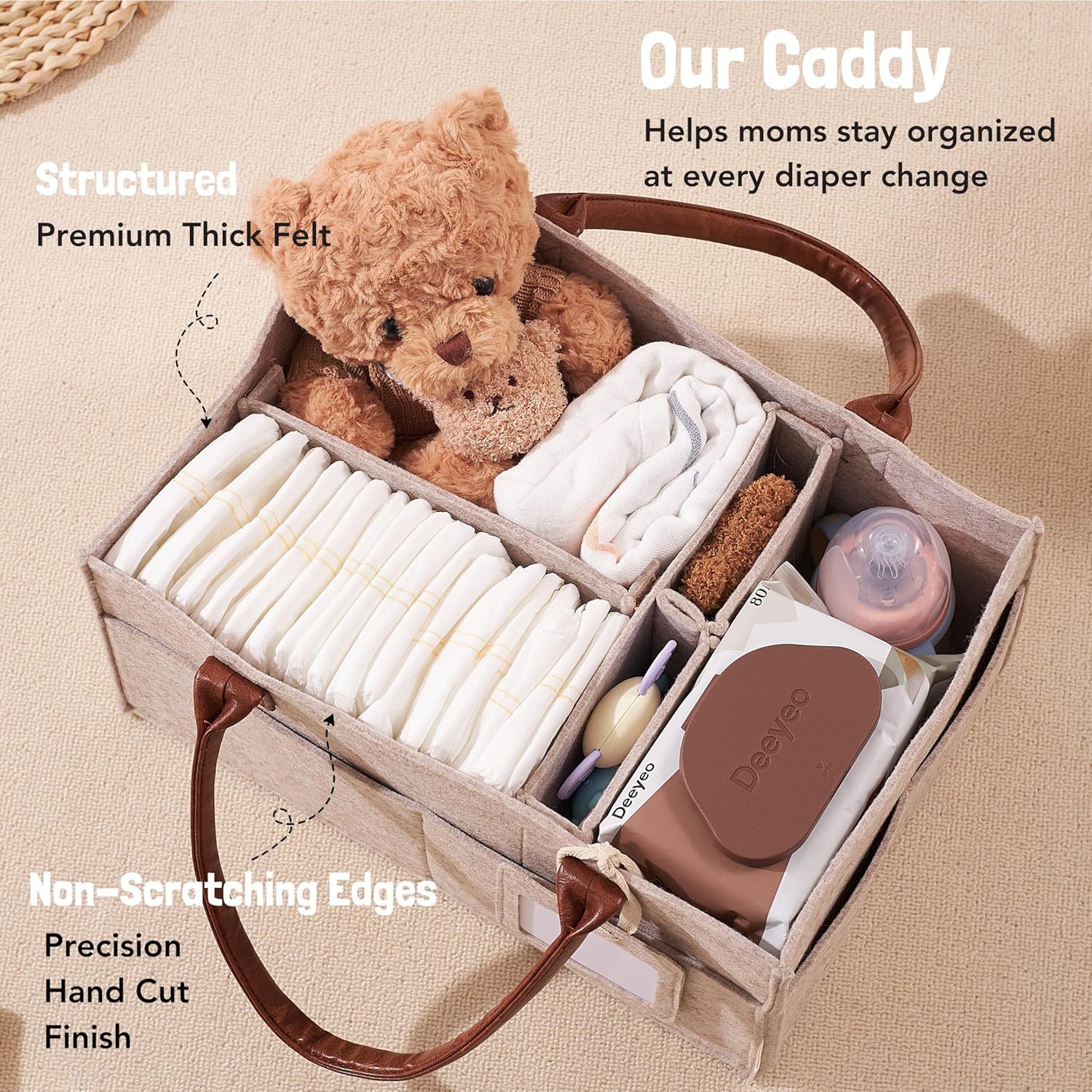 Baby Filz-Aufbewahrungskorb fü – Diaper Caddy Organizer Bewertung und Preis