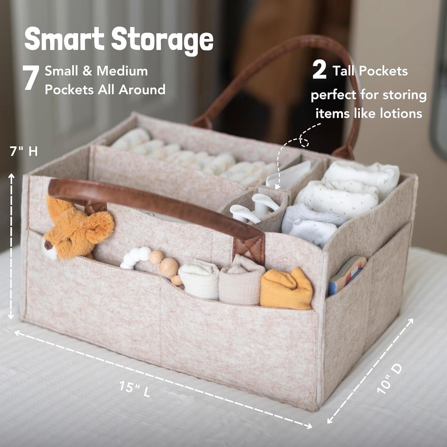 Baby Filz-Aufbewahrungskorb fü – Diaper Caddy Organizer Bewertung und Preis
