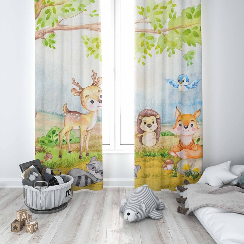 Waldtiere Vorhänge Kinder Schl – Baby Nursery Youtube Bewertung und Preis
