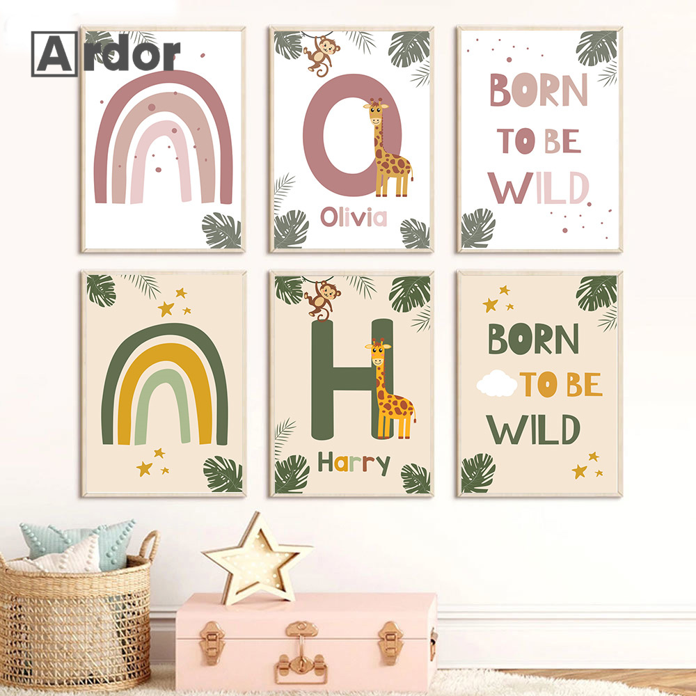 Nordic Dschungel Tier Poster B – Baby Nursery Jungle Animals Bewertung und Preis