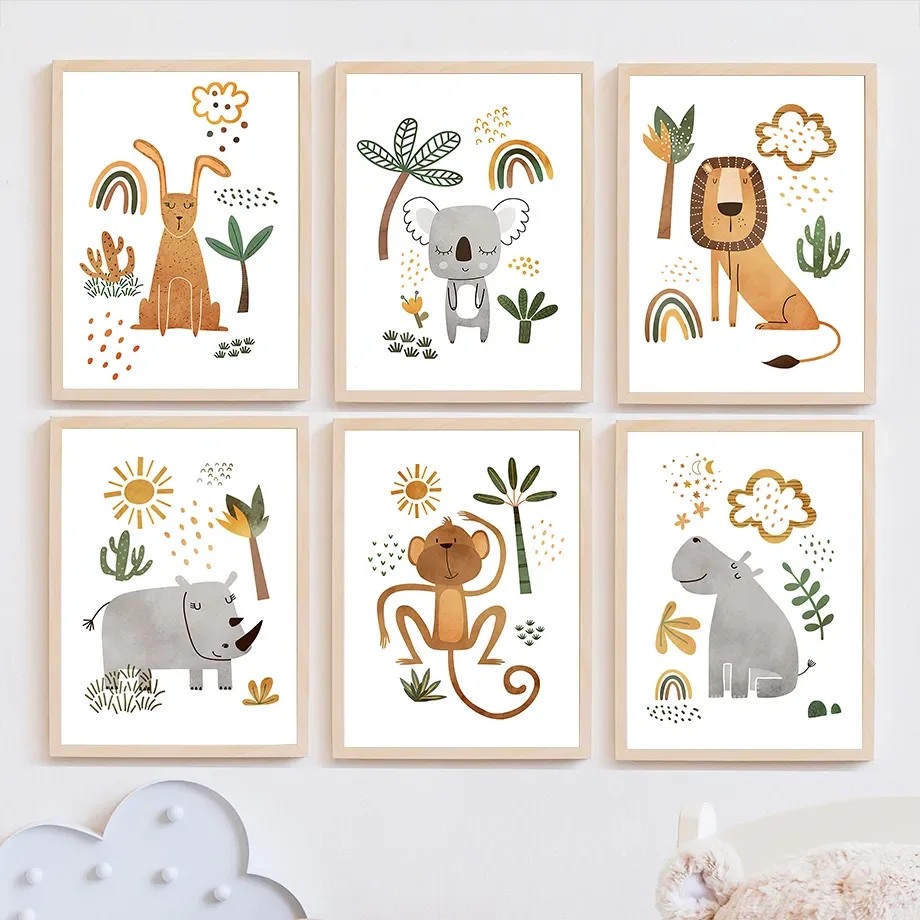 Dschungeltiere Löwe Elefant Gi – Baby Nursery Jungle Animals Bewertung und Preis