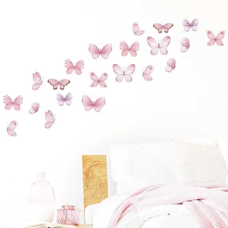 17 Stück Aquarell rosa fliegen – Baby Nursery Water Bewertung und Preis