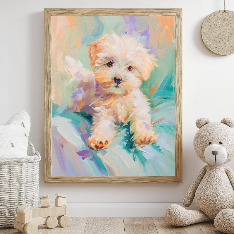 Pastell Tier-Leinwand-Wandkuns – Baby Nursery Animal Theme Bewertung und Preis