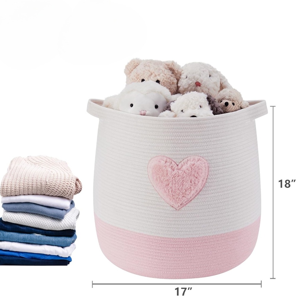 Rosa Wäschekorb, Korb für Kind – Baby Nursery Girl Bewertung und Preis