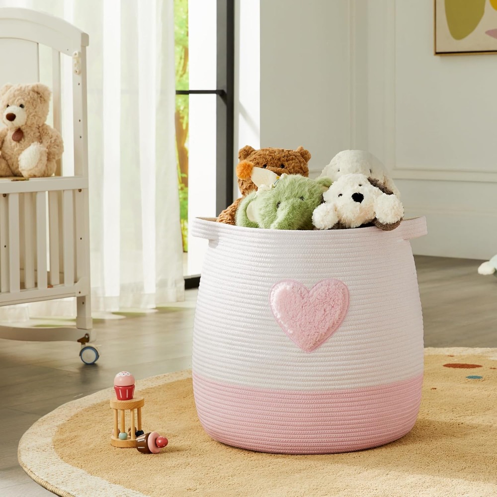 Rosa Wäschekorb, Korb für Kind – Baby Nursery Girl Bewertung und Preis