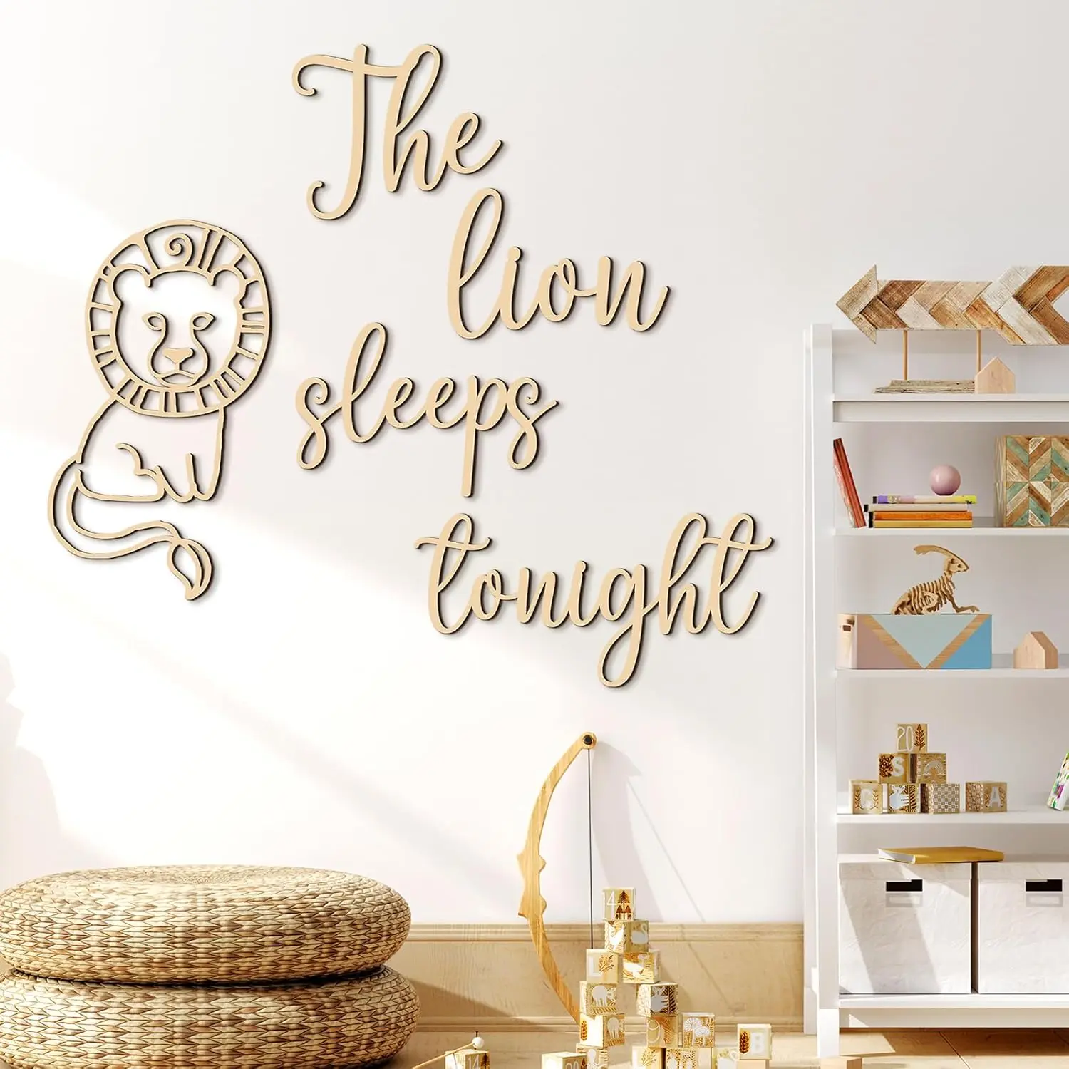 Der Löwe schläft heute Nacht,  – Baby Nursery Animal Theme Bewertung und Preis