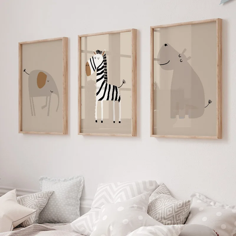 1 Stück Rahmenloses Lebendiges – Baby Nursery Jungle Animals Bewertung und Preis