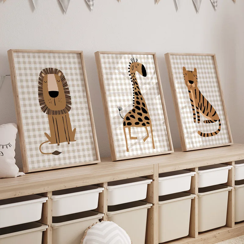 1 Stück Rahmenloses Lebendiges – Baby Nursery Jungle Animals Bewertung und Preis
