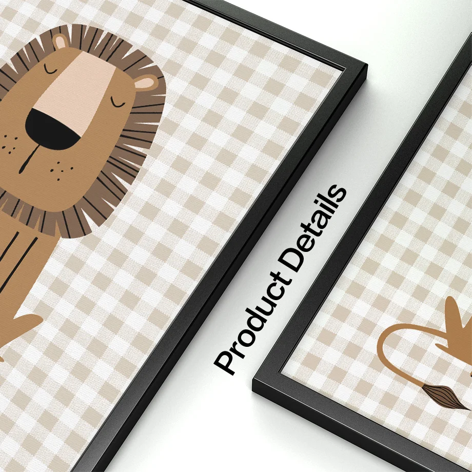 1 Stück Rahmenloses Lebendiges – Baby Nursery Jungle Animals Bewertung und Preis