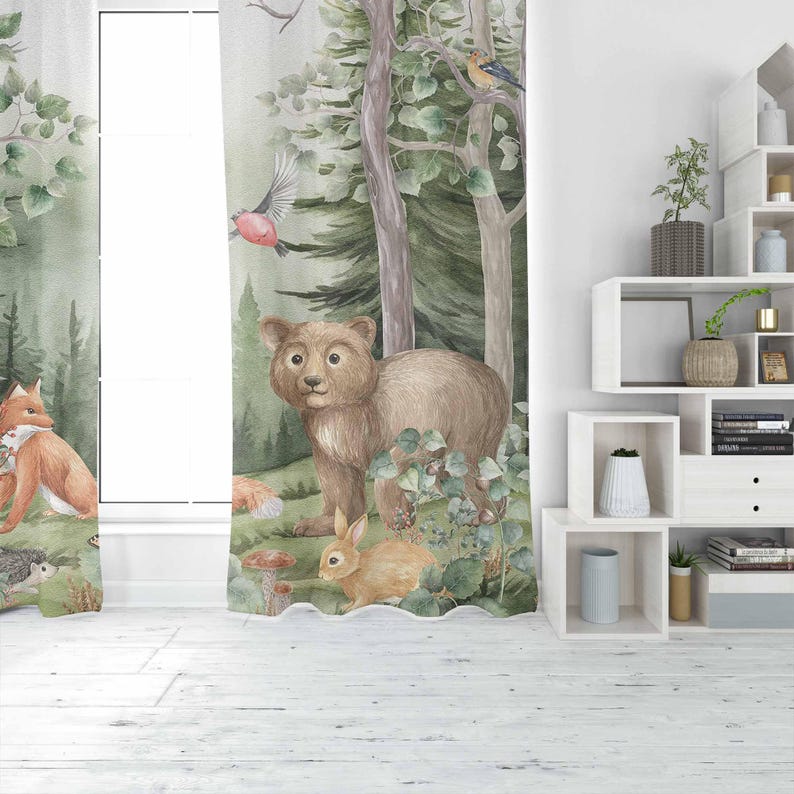 Waldtiere Vorhänge Kinder Kind – Baby Nursery Youtube Bewertung und Preis