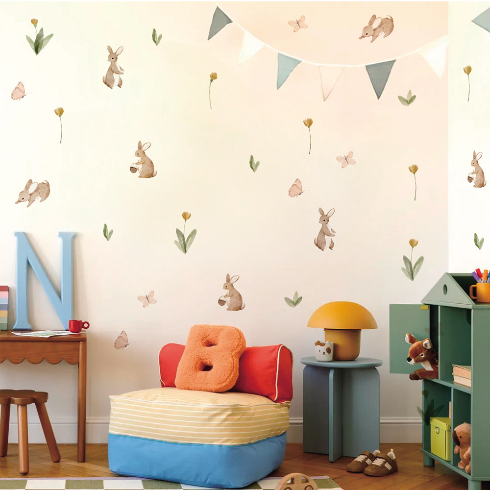 Sommerlicher Aquarell-Wandaufk – Baby Nursery Wallpaper Bewertung und Preis