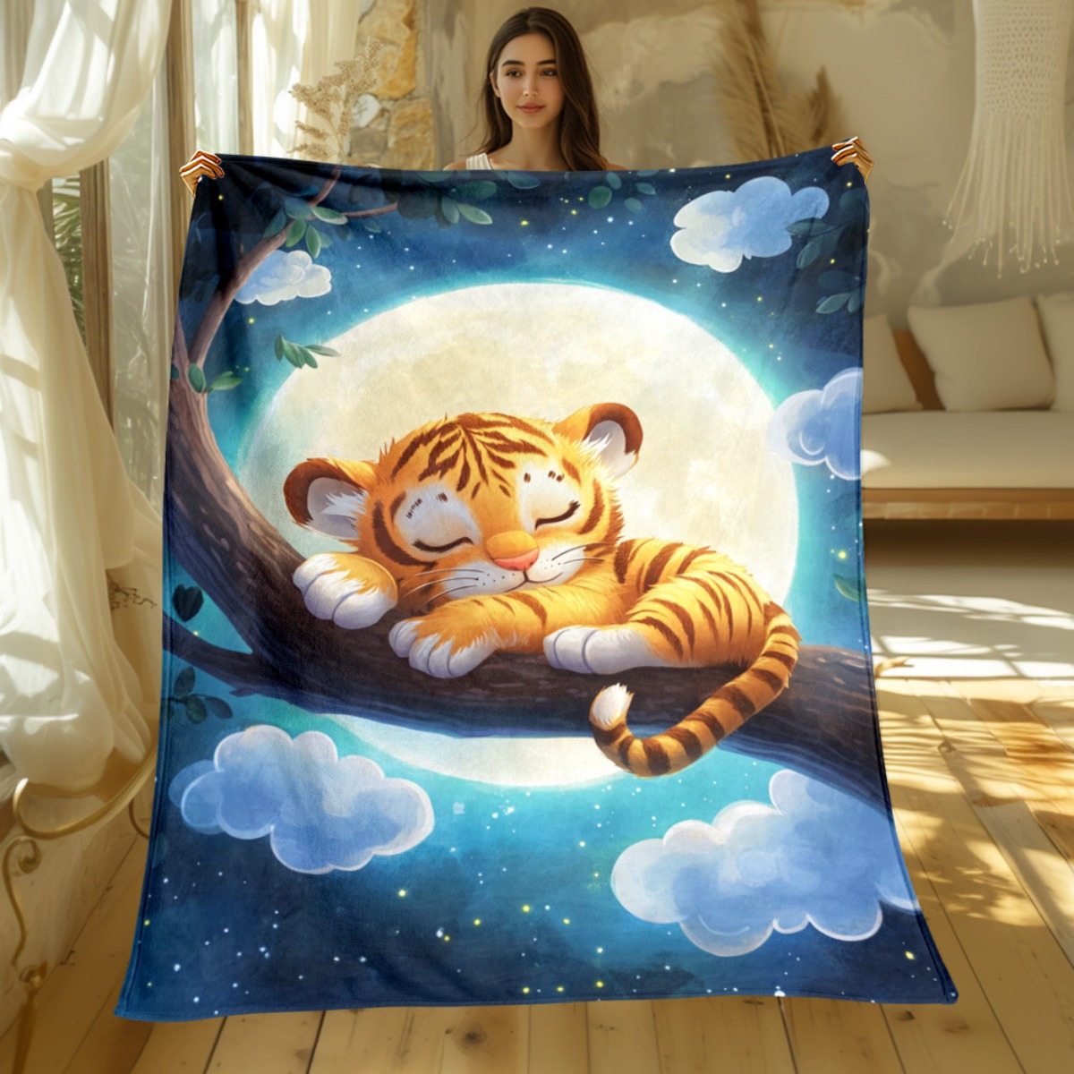 Niedlicher schlafender Tiger a – Baby Nursery Animal Theme Bewertung und Preis