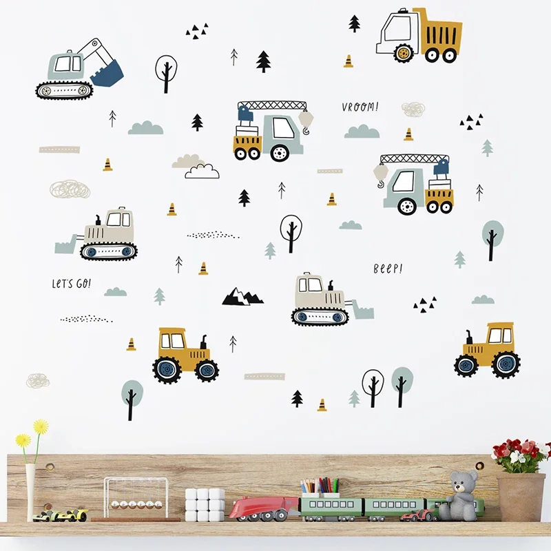 Handgezeichnete süße Autos für – Baby Nursery Wallpaper Bewertung und Preis