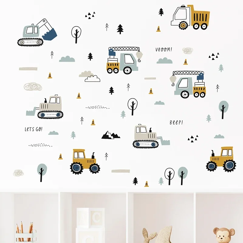 Handgezeichnete süße Autos für – Baby Nursery Wallpaper Bewertung und Preis