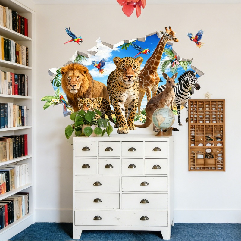 Große Dschungeltier-Wandaufkle – Baby Nursery Jungle Animals Bewertung und Preis