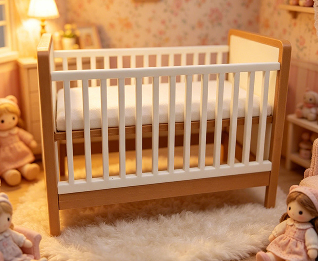 Mini-Babybett aus Kunststoff,  – Baby Nursery Layout Bewertung und Preis