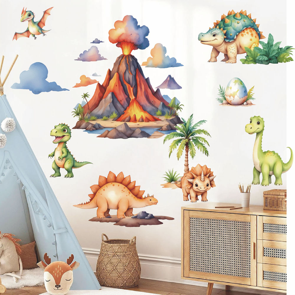 Cartoon Dschungel Dinosaurier  – Baby Nursery Animal Theme Bewertung und Preis