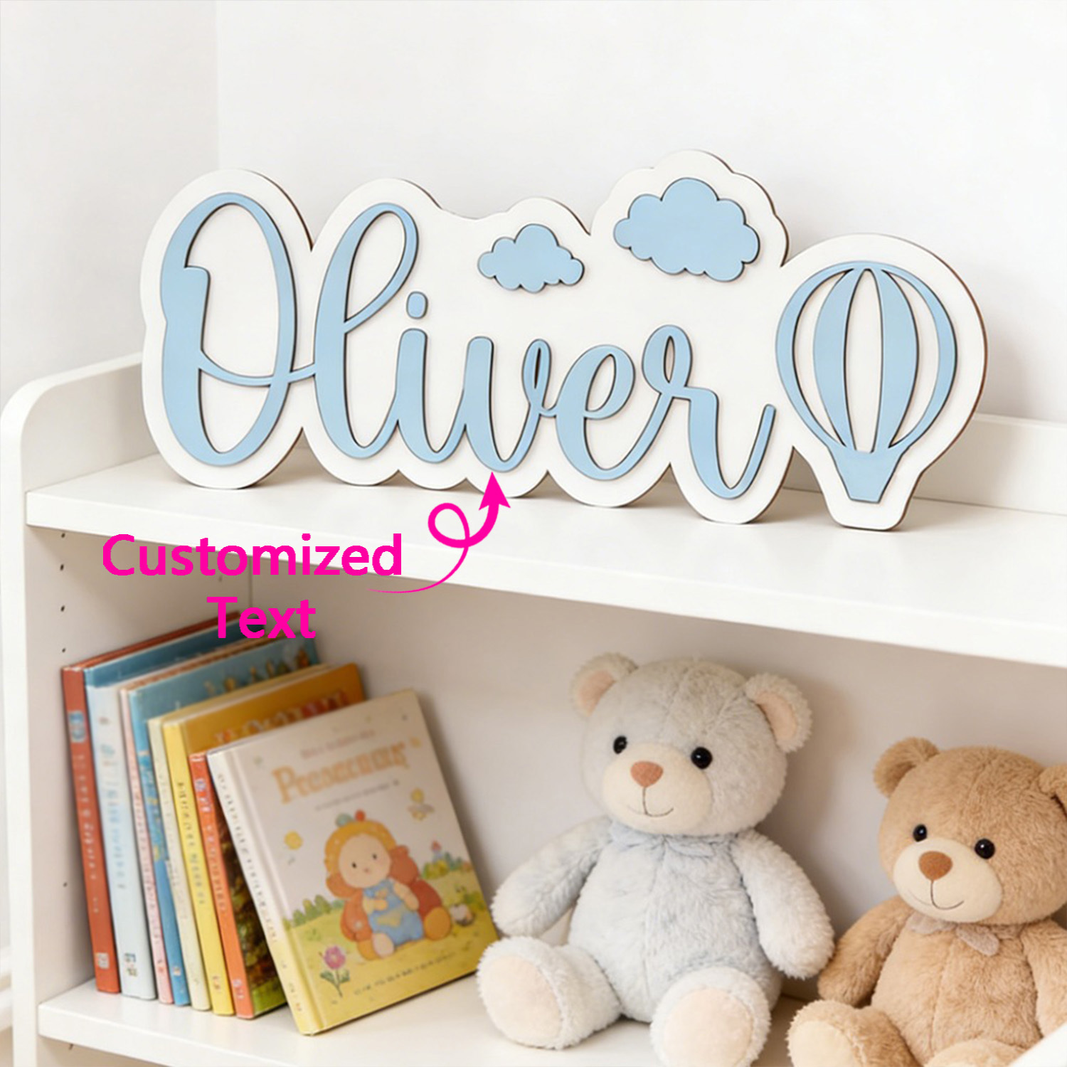Personalisiertes Heißluftballo – Baby Nursery Letters Bewertung und Preis
