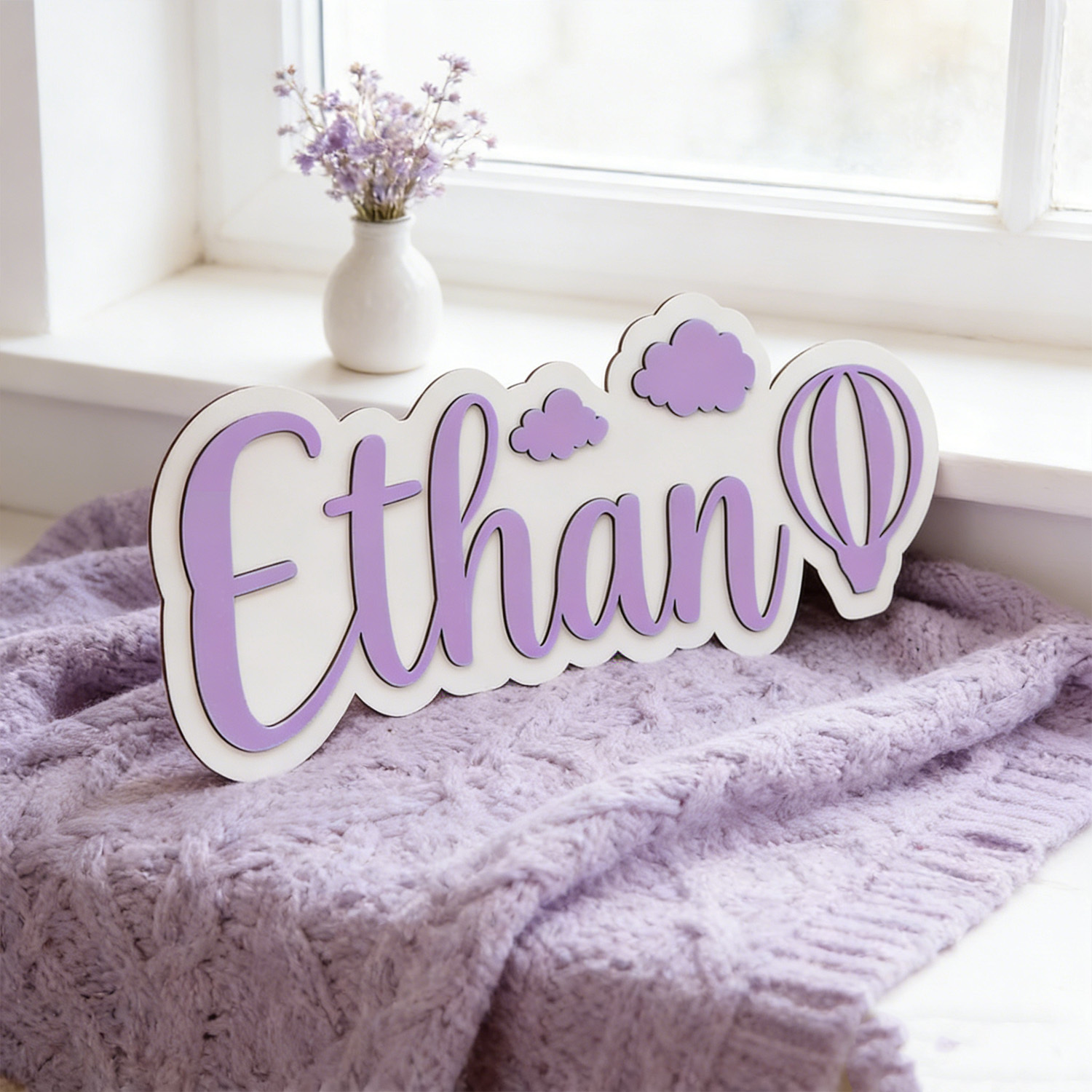 Personalisiertes Heißluftballo – Baby Nursery Letters Bewertung und Preis
