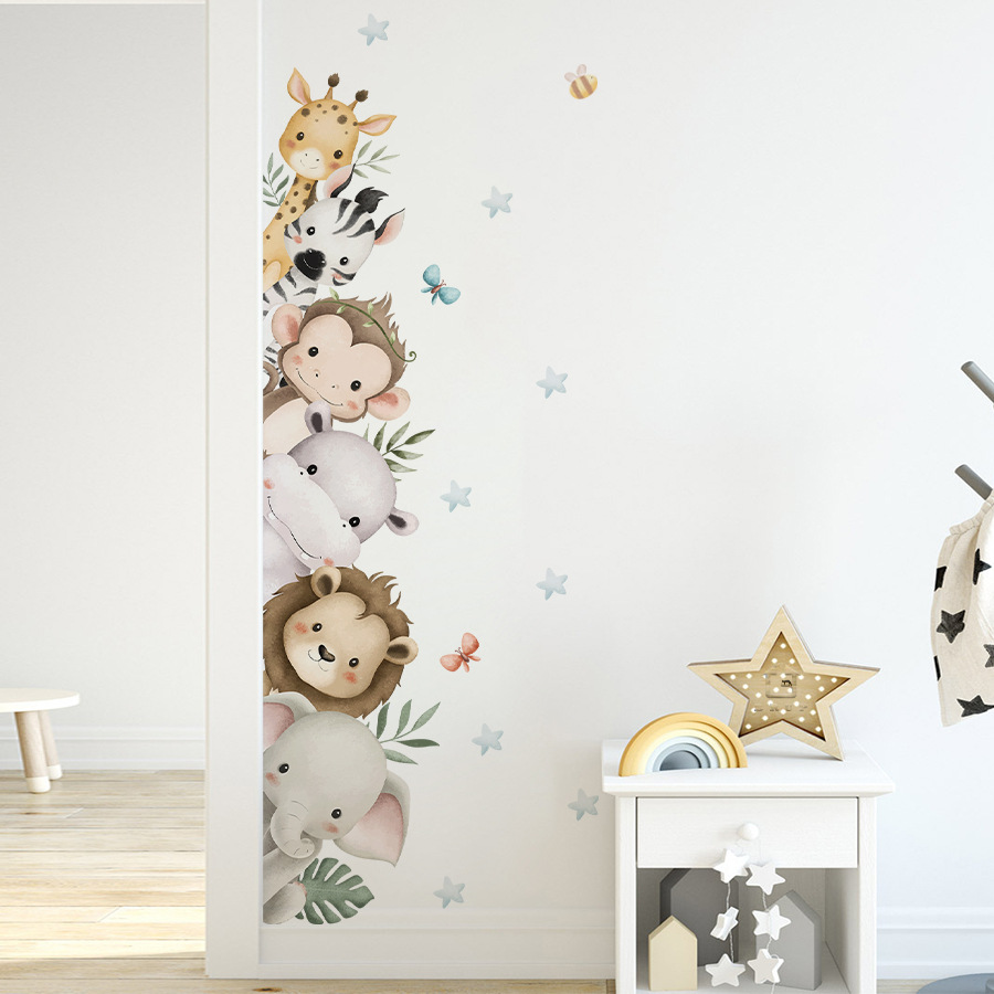Türaufkleber, Aquarell, niedli – Baby Nursery Jungle Animals Bewertung und Preis