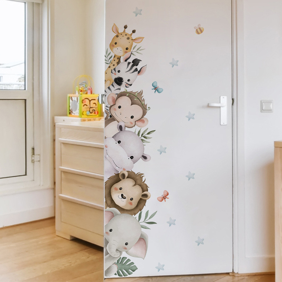 Türaufkleber, Aquarell, niedli – Baby Nursery Jungle Animals Bewertung und Preis